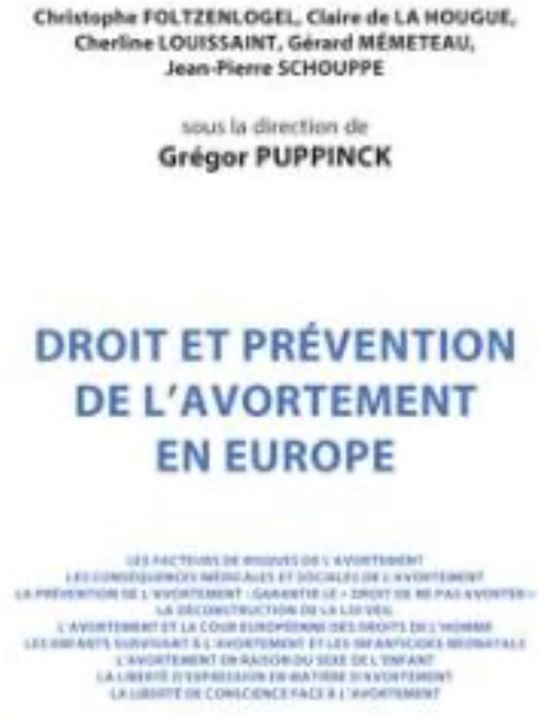 Droit et prévention de l'avortement en Europe