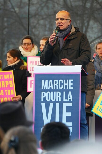 Jean-Marie Le Méné à la Marche pour la vie