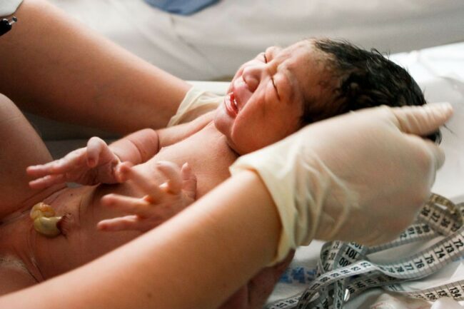 Naissance d'un bébé